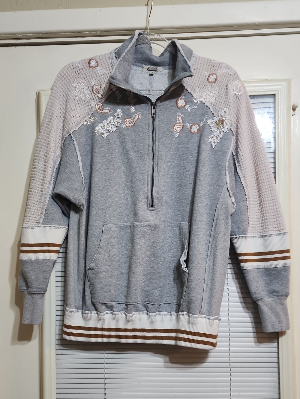 gimmicks by BKE Gray Half-Zip Sweatshirt with Accents